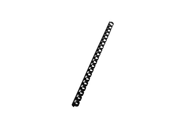Plastspiral 12 mm sort (100) 